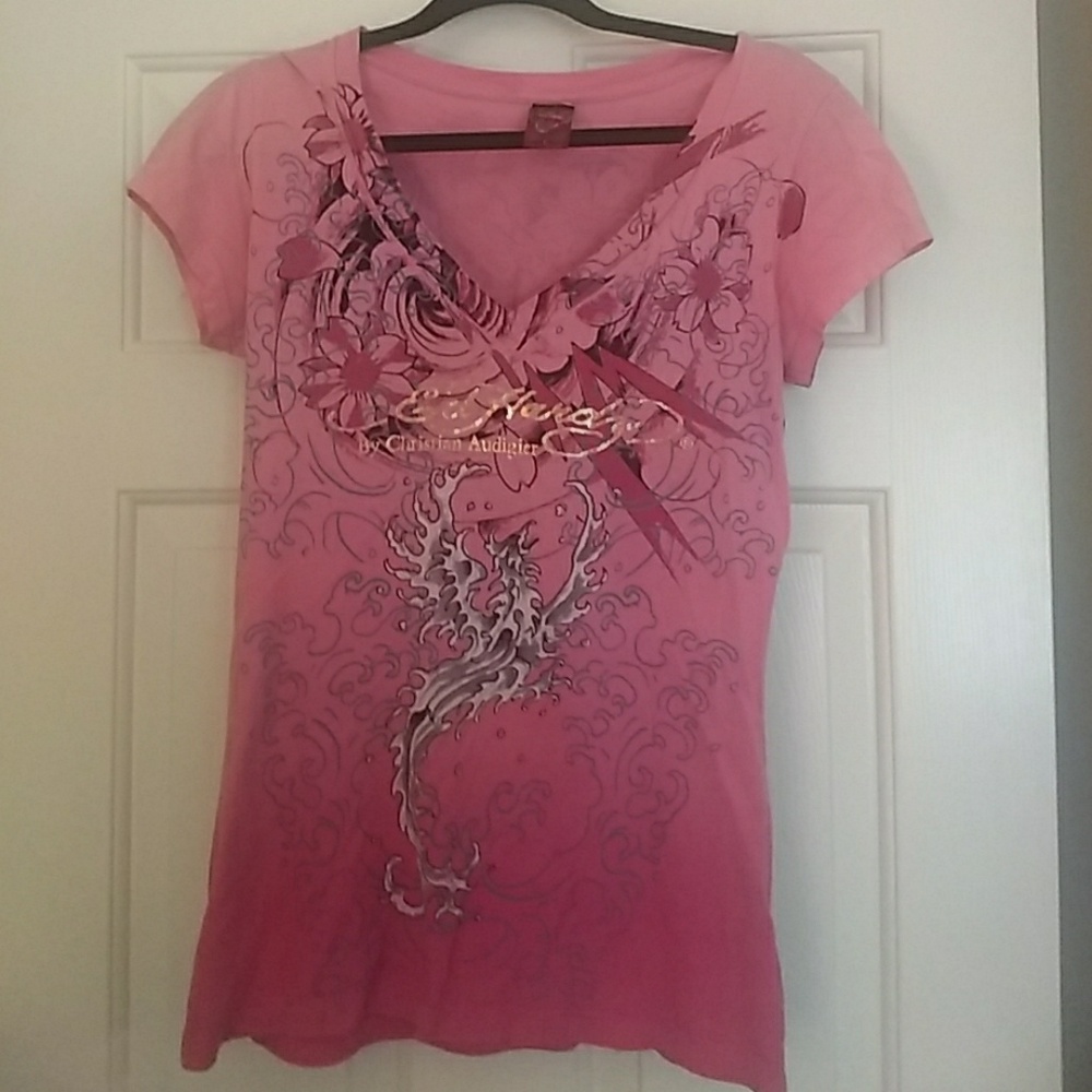 NWOT Ed Hardy vneck t-shirt